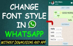 fonts for whatsapp