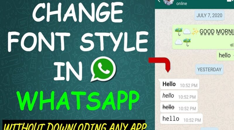 fonts for whatsapp