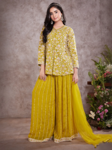 mustard yellow palazzos